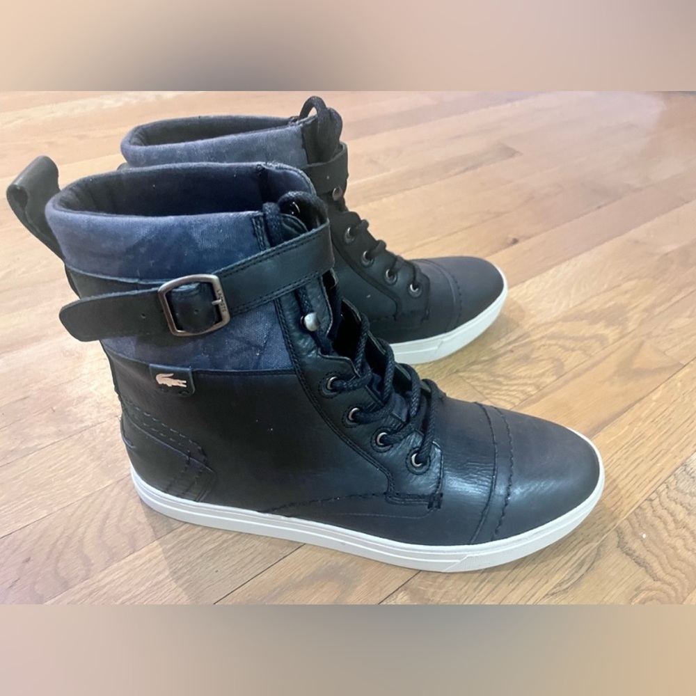 Lacoste Men’s Black High-Top Sneakers